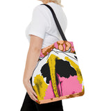 Tie Dye Cow Butt Tote Bag