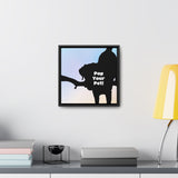 Pop Your Pet! Custom Framed Gallery Square