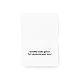 Happy Buttday Funny Giraffe Birthday Card