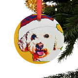 Bichon Frise Ornament with Your Pet's Name!