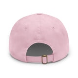 Frenchie Butt Dad Hat with Leather Patch