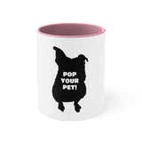 Pop Your Pet! Custom Accent Coffee Mug