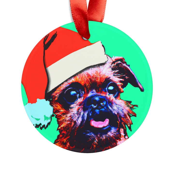 Brussels Griffon Ornament with Your Pet's Name!