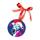 Grey Hound Ornament with Your Pet's Name!