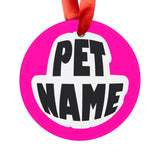 Boston Terrier Ornament with Your Pet's Name!