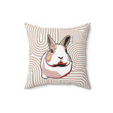 Hip Hippity Hop Accent Square Pillow