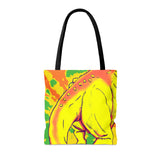 Tie Dye Brachiosaurus Butt Tote Bag