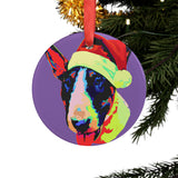 Bull Terrier Ornament with Your Pet's Name!