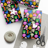 Any Occasion Glow Dogs Wrapping Paper