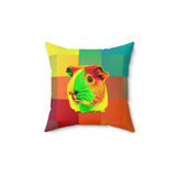 Groovy Guinea Piggy Accent Square Pillow