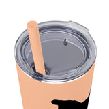 Pop Your Pet! Custom Skinny Tumbler with Straw