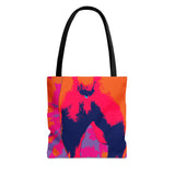 Tie Dye Dog Butt Tote Bag