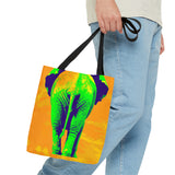 Tie Dye Elephant Butt Tote Bag