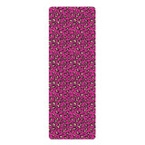 Hot Pink Leopard Rubber Yoga Mat