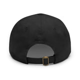 Frenchie Butt Dad Hat with Leather Patch