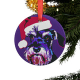 Schnauzer Ornament with Your Pet's Name!