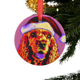 Cocker Spaniel Ornament with Your Pet's Name!