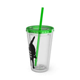 Pop Your Pet! Custom Cold Drink Tumbler with Straw, 16oz