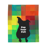 Pop Your Pet! Custom Velveteen Blanket