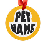 German Shepherd Ornament with Your Pet's Name!