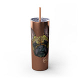 Bella Haddad Custom Skinny Tumbler with Straw