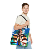 Tie Dye Zebra Butt Tote Bag