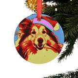 Shetland Sheep Dog Ornament with Your Pet's Name!