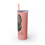 Bella Haddad Custom Skinny Tumbler with Straw