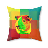 Groovy Guinea Piggy Accent Square Pillow