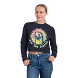 Far Out Ferret Women's Cropped Sweatshirt