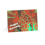 Happy Buttday Funny Giraffe Birthday Card