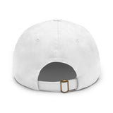 Frenchie Butt Dad Hat with Leather Patch