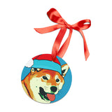 Shiba Inu Ornament with Your Pet's Name!