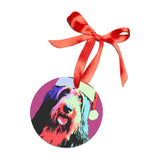 Bearded Collie Ornament with Your Pet's Name!