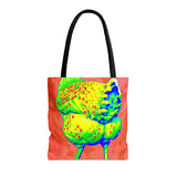 Tie Dye Chicken Butt Tote Bag