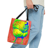 Tie Dye Chicken Butt Tote Bag