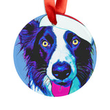 Border Collie Ornament with Your Pet's Name!