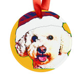 Bichon Frise Ornament with Your Pet's Name!