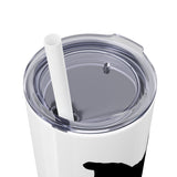 Pop Your Pet! Custom Skinny Tumbler with Straw