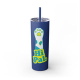 Hi Pal! Skinny Tumbler with Straw