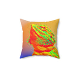 Boogie Woogie Beardie Accent Square Pillow