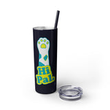 Hi Pal! Skinny Tumbler with Straw