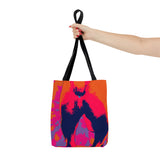 Tie Dye Dog Butt Tote Bag