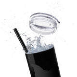 Pop Your Pet! Custom Skinny Tumbler with Straw