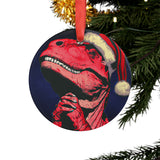 Oh Roarry Night Dino Ornament with Ribbon