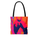 Tie Dye Dog Butt Tote Bag