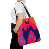 Tie Dye Dog Butt Tote Bag