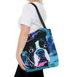 Daddio Dog Tie Dye Tote Bag