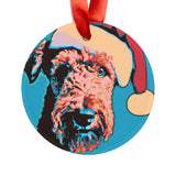 Airedale Terrier Ornament with Your Pet's Name!