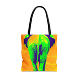 Tie Dye Elephant Butt Tote Bag